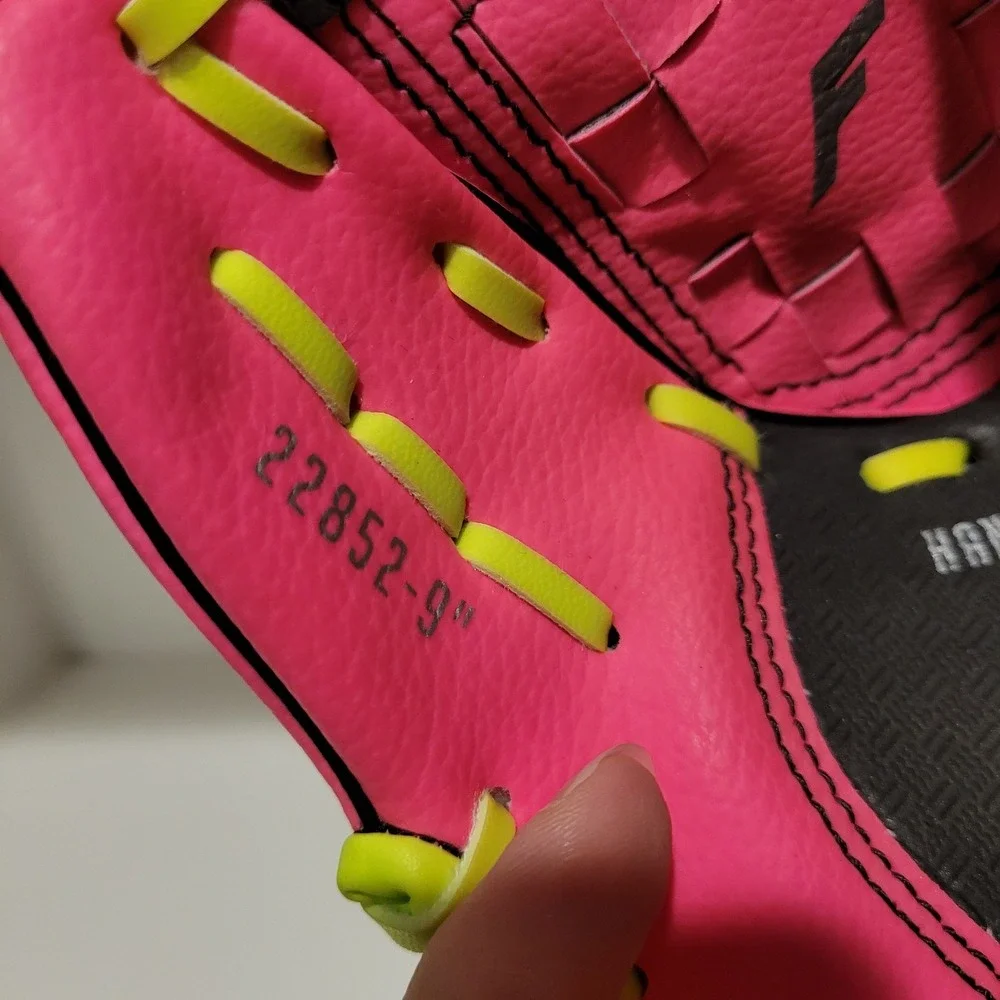Franklin Sports Kids Youth Baseball Softball Teeball‎ Neo Grip Glove Pink 9
